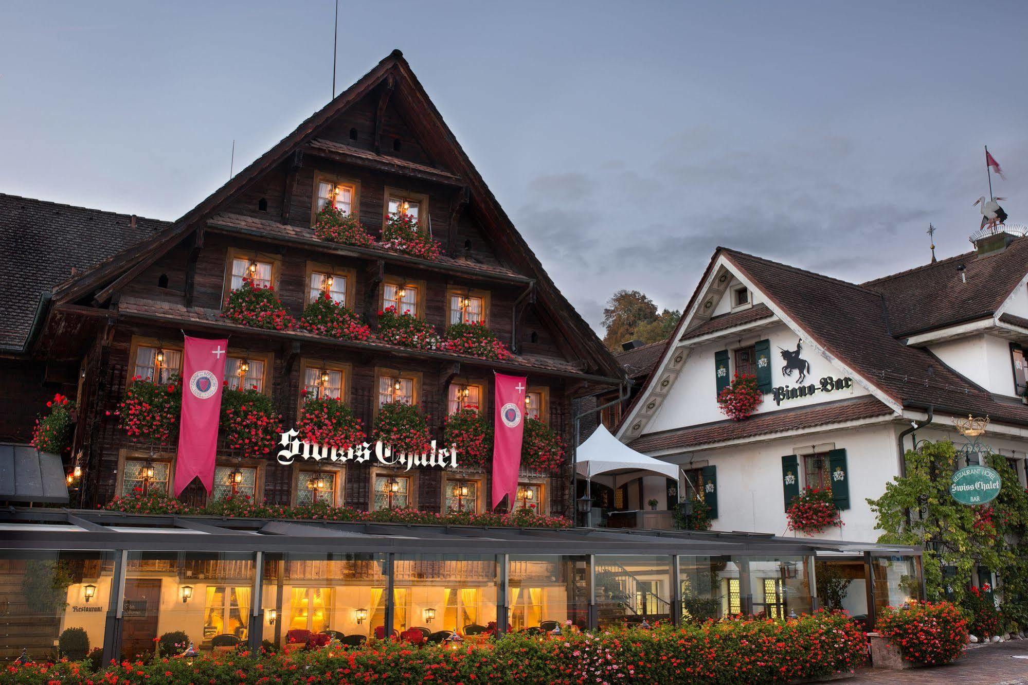 Swiss-Chalet Merlischachen - Historik Chalet-Hotel Lodge Кюснахт Экстерьер фото