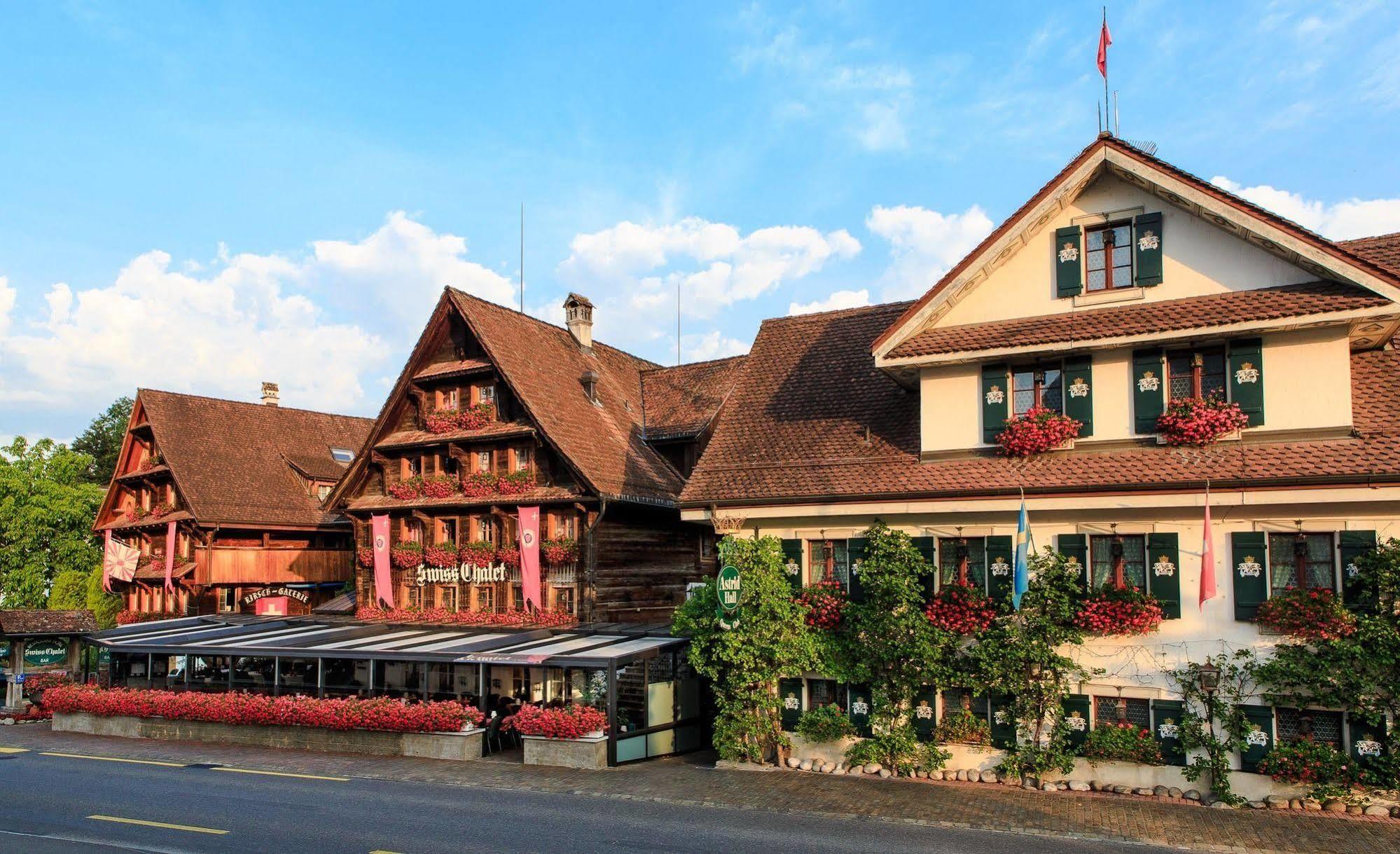 Swiss-Chalet Merlischachen - Historik Chalet-Hotel Lodge Кюснахт Экстерьер фото