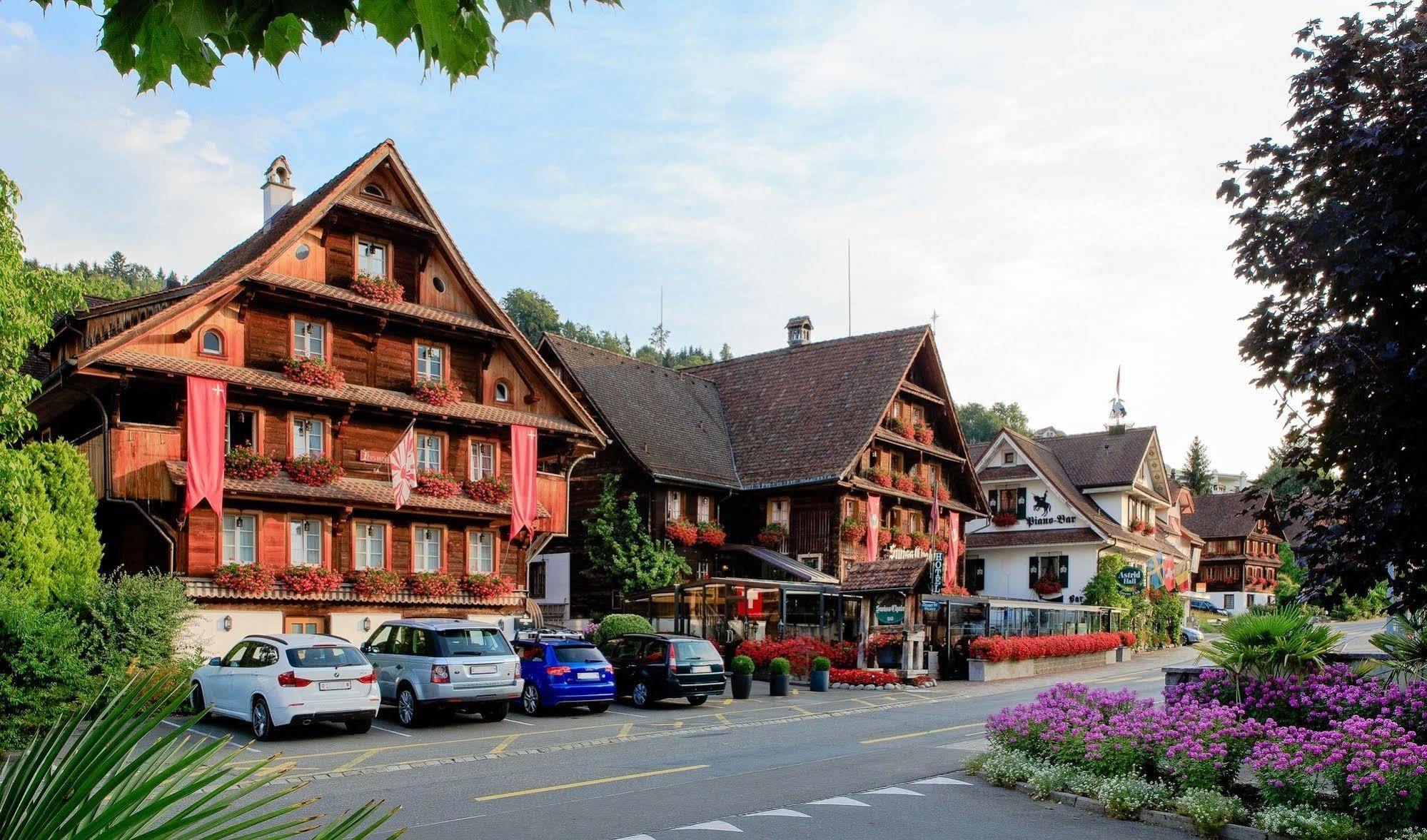 Swiss-Chalet Merlischachen - Historik Chalet-Hotel Lodge Кюснахт Экстерьер фото